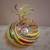 LARGE BLOWN GLASS MULTI COLORED VASE 2 thumbnail
