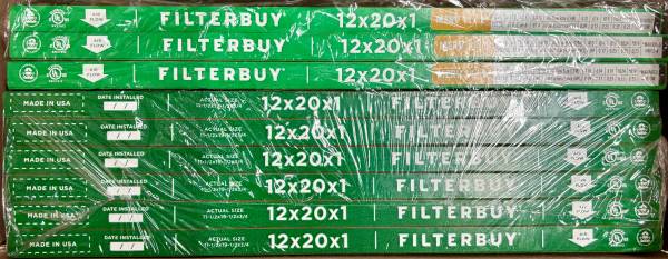 Nine FilterBuy 12 x 20 x 1 MERV 11 Pleated Air Filters New 1