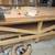 Heavy duty work bench table solid wood heavy top. Top is removable 5 thumbnail