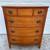 Vintage 1950s Dixie Mahogany Bow-Front Tall Dresser/Chest of Drawers 11 thumbnail