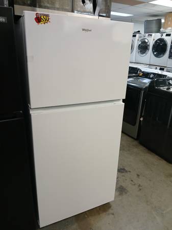 New ! Whirlpool white top freezer refrigerator 1