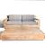 Outdoor patio teak sectional sofas and dinning tables, furniture 16 thumbnail