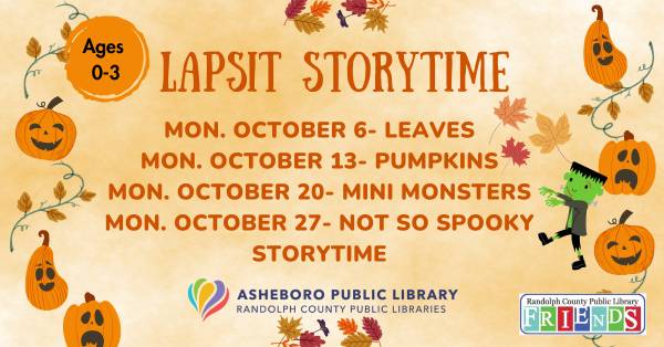 Mondays Lapsit Storytime--Oct 20 1