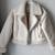 NEW Abercrombie Faux Fur lined Vegan Leather Cream Coat Color XS 1 thumbnail