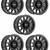 17x8.5 Method MR305 NV HD Matte Black Wheels 8x6.5 (0mm) SET OF 5 1 thumbnail
