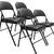 Black Vinyl Padded Folding Chairs – Bulk Sale (100 Available) 2 thumbnail