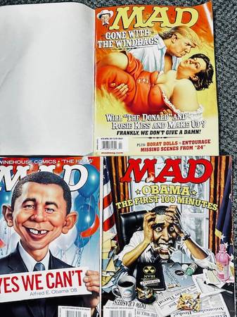 To President Barack Obama Mad Magazines 493 + 498 bucks 1
