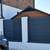 Metal HORIZONTAL SLAT Fence Panel (6'Hx6'W) Black or Basalt Grey 24 thumbnail