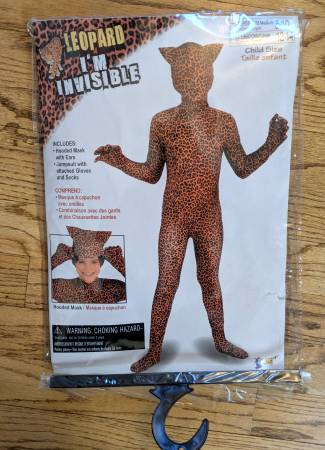 "I'm Invisible" Child Leopard Costume (8-10) 1