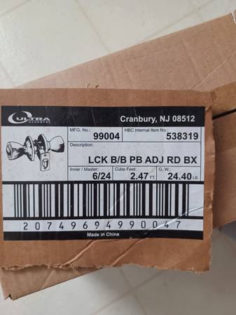 Door locks / knobs - Privacy (New In Box) - $10 (Shelby County Airport Area)63471122271105122