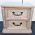 White Washed Solid Wood Nightstand 3 thumbnail
