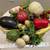 Lg Fall harvest bounty 16 faux vegetables & fruit woven basket display 7 thumbnail