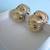 14K Gold Earrings retro natural Ocean shell design gorgeous 12 thumbnail