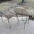 wrought iron round table, wicker, glass tabletop, matching chair, used 1 thumbnail