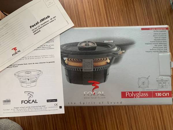 This set of new, in-package Focal Polyglass 130 CV1 car speakers 1
