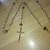 Fashion Gold w/ Black Crystal Rosary Necklace 1 thumbnail