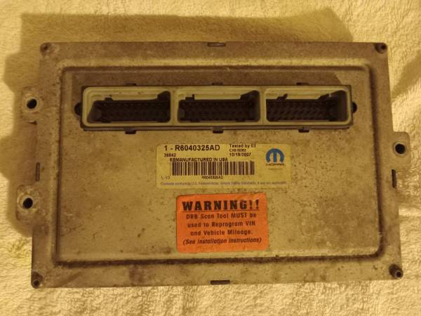 Dodge Ram vans 1994 to 2003 ECM with 5,2 or 5,9 V-8 engine 1