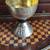 "A GILDE METAL CHALICE WITH INTRICATE ENAMEL DECORATIONS " 3 thumbnail