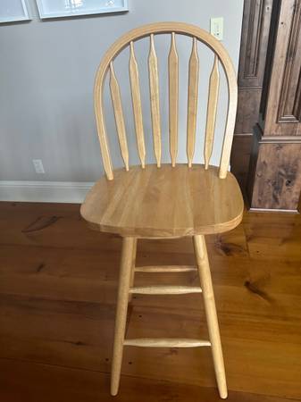Solid Wood Bar Stool 1