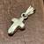 925 Sterling Silver Cross Pendant/Charm Made in Italy 3D/Puffy Estate Piece 15 thumbnail