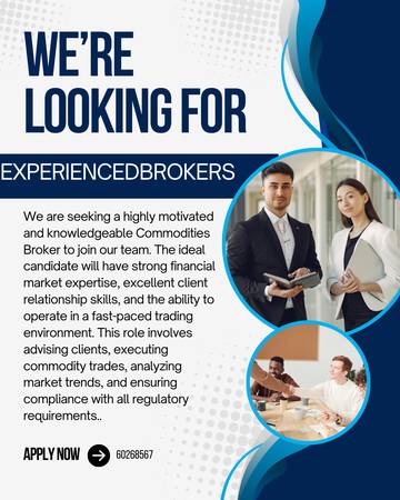 Brokers needed 1