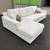 Ashley Furniture White 2-Piece Sectional Couch with Left-Facing Chaise 1 thumbnail