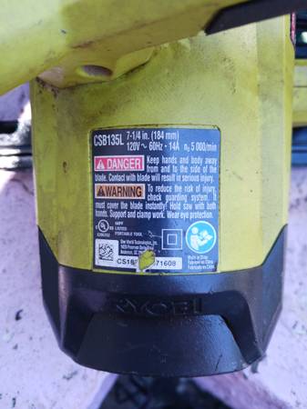 RYOBI Circular Saw - $30 (11224)63471376361601123