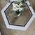 Hexagon Glass Top Side Table – Grey View Finish – 20x25 5 thumbnail