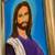 Painting of Jesus Christ in purple 4 thumbnail
