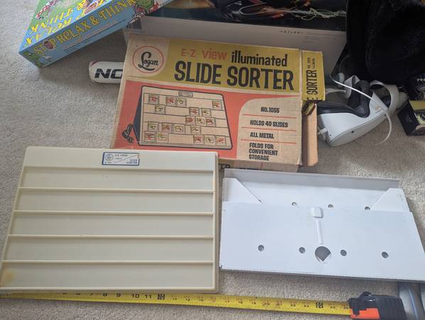 Logan E-Z View Illuminated Slide Sorter kodak 35mm photo tray carlsbad 1