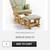 SHERMAG Nursery Glider Rocker w/ matching Footrest (Restored) 11 thumbnail