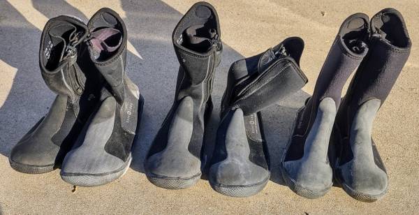 Aqua Lung & Deep See 6.5mm Diving Boots Black (3 Pairs) 1