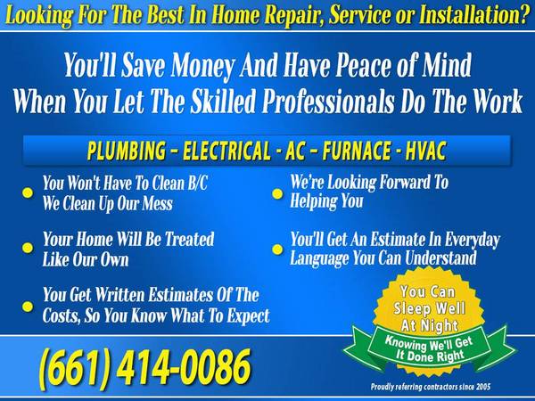 ✅PLUMBER - - - - ELECTRICIAN - - - - Done Like You Want - - AC REPAIR✅ 1