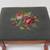 Needlepoint Floral Ottoman Stool 2 thumbnail
