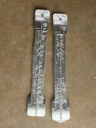 PAIR OF 1 1/2 X 12 " STAINLESS STEEL HINGES 1