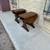 Beautiful set of vintage,solid wood, double drop leaf end tables. 3 thumbnail