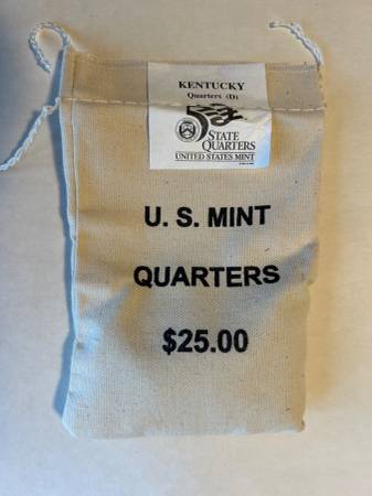 2001 Kentucky D Denver Mint Sealed Quarter Bag Uncirculated 1