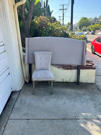 Free queen headboard with metal frame 1