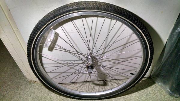 26" Front QR Al Bike Wheels Silver OR Black +Tires+Tubes  $ea. 1
