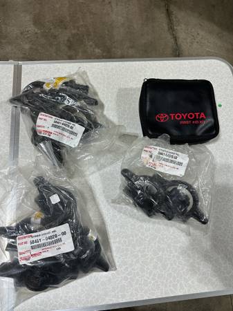 Tacoma tie downs and first aid kit 1