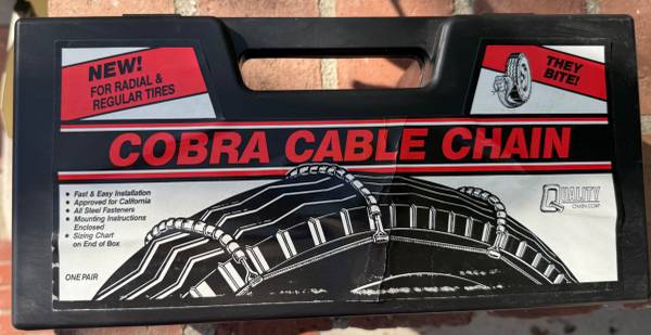 Cadenas para neumáticos Cobra 1034 - NUEVAS - precio minorista $65 - $40 (oeste de LA)63470807532929120