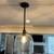 Pottery Barn Textured Glass Pole Pendant - (SOLD) 3 thumbnail