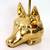 Vintage Solid Brass Fox Doorstop by Gatco 8 thumbnail