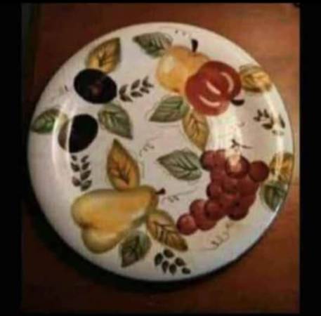 Oneida Fruit 10 1/2" Hand Painted Dinner Plate 1