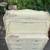 Vintage French provincial cream painted three drawer dresser secretary 2 thumbnail