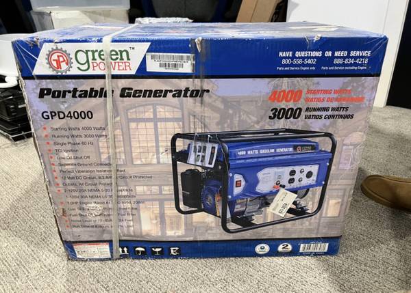 New in box portable gas generator 1