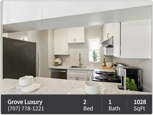 $2,635 / 2br - 1028ft2 - You will love having your own washer/dryer at The Grove Luxury Apartme (petaluma)63880130923137121