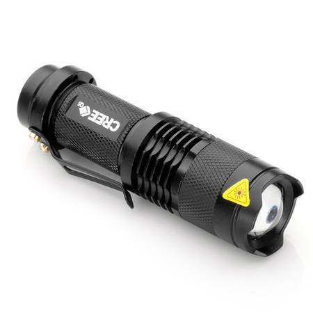 Mini 5w 1200LM CREE LED Q5 Flashlight Adjustable Focus Zoom Ligh 1