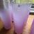 Tom Collins Tall Purple Frosted Drinking Glasses 2 thumbnail