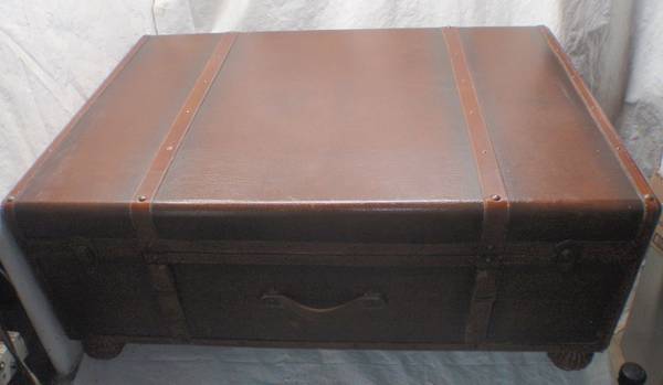 Footstool or Table That Looks Like A Trunk That Has A Drawer In It 1